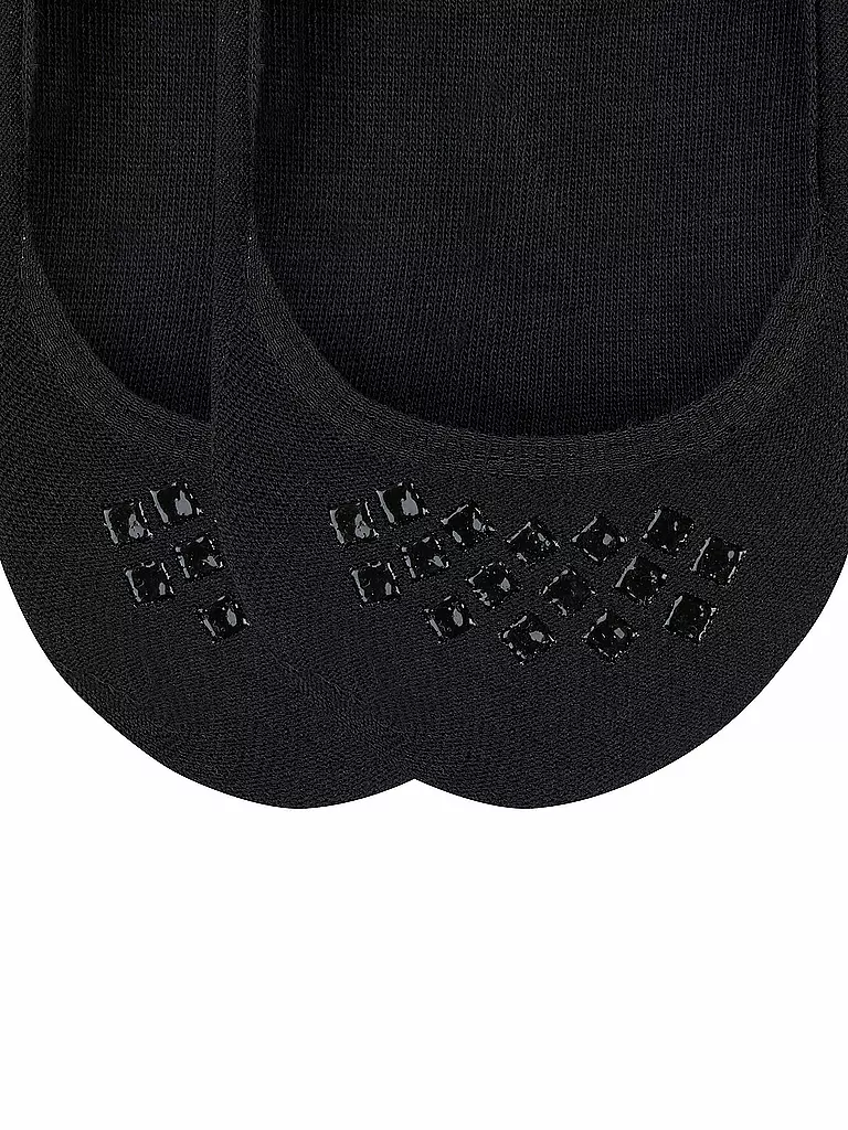 BURLINGTON Herren Füsslinge EVERYDAY 2-er Pkg black schwarz
