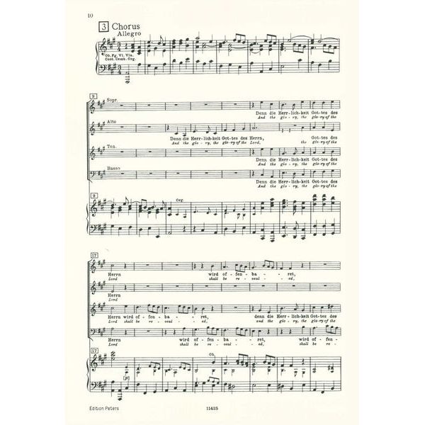 Edition Peters Händel Der Messias HWV56