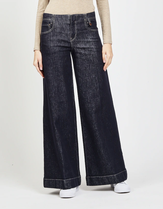 GANG Weite Jeans »94POPPY PALAZZO« High Waist, mit Hakenverschluss