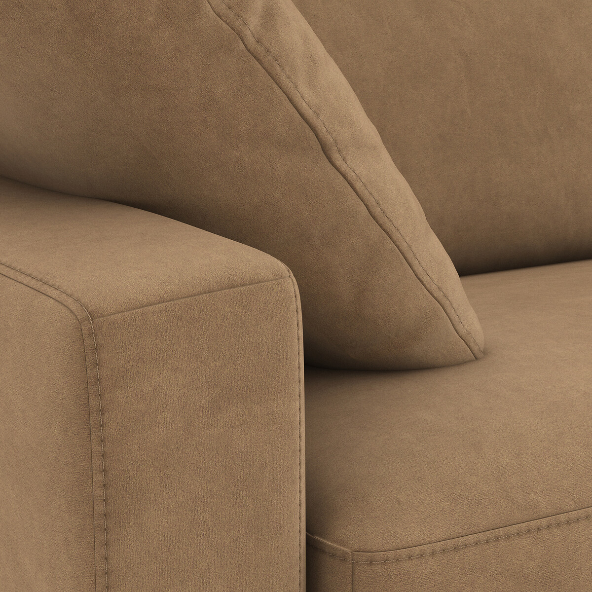 LA REDOUTE INTERIEURS<br>Sofá-cama em veludo, espuma HR premium, Timor