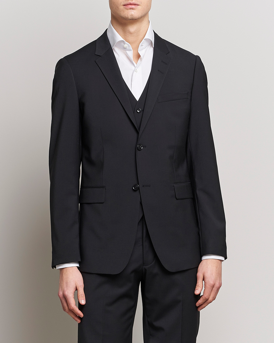 Tiger of Sweden Jerretts Wool Travel Suit Blazer Black