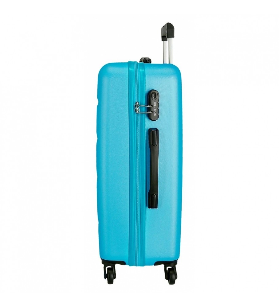 Mala rígida média Roll Road 65cm Roll Road Flex Azul Claro
