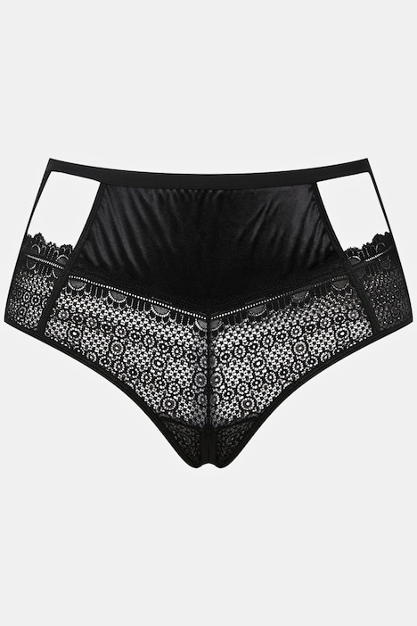 Slip, High-Waist, Straps, Ouvert
