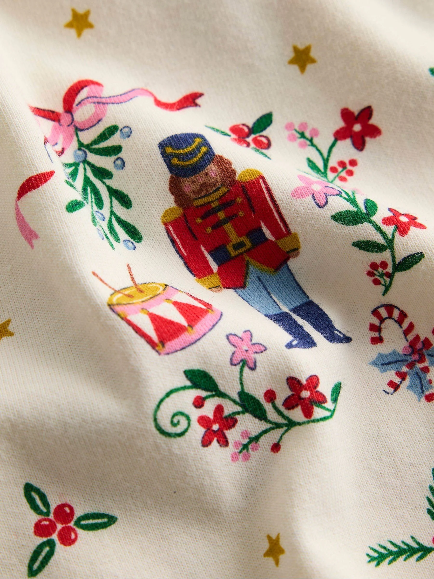 Boden - Kerstnachthemd met print en lange mouwen