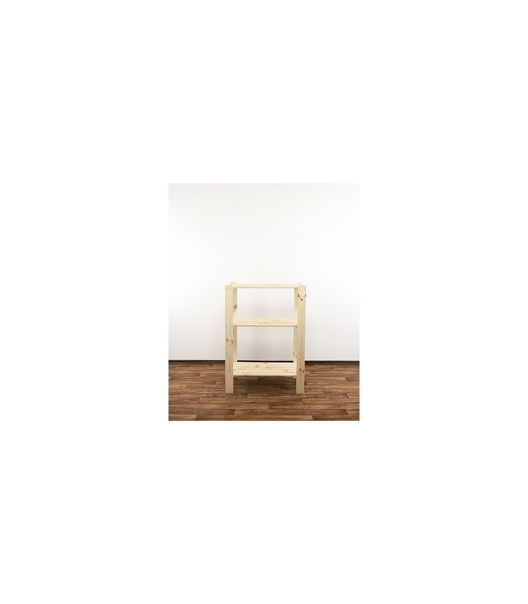 PROREGAL Houten Plank Woodland HxBxD 115 x 80 x 50 cm Plank Draagvermogen 120 kg 3 Planken Dennenhout Natuurlijk