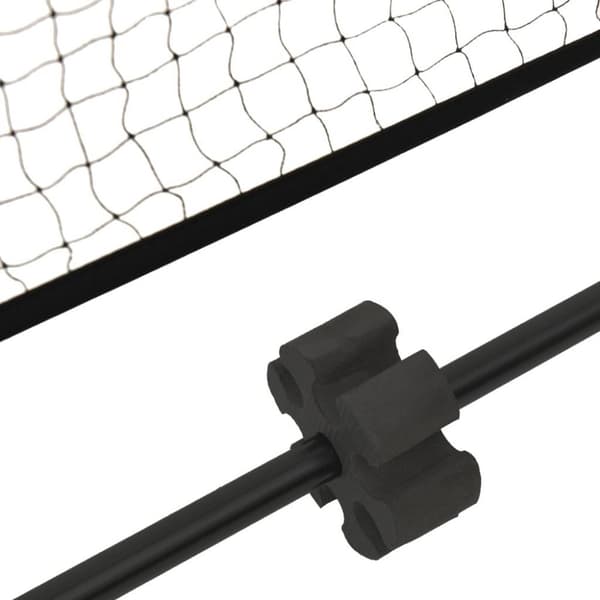 vidaXL Tennisnett svart og rød 500x100x87 cm polyester