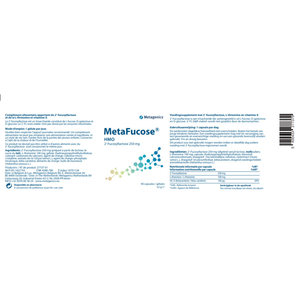Metagenics Metafucose 90 capsules