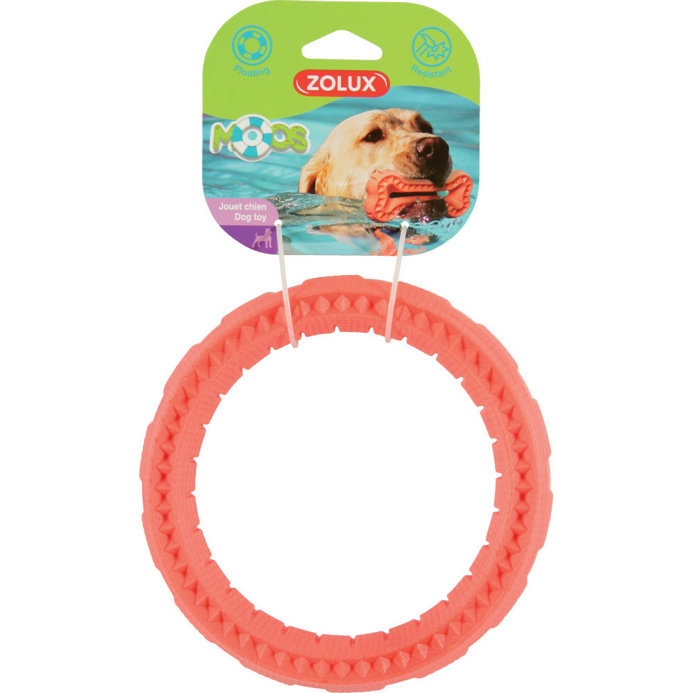Jouet anneau moos tpr flottant ø 17 cm x 3 cm pour chien