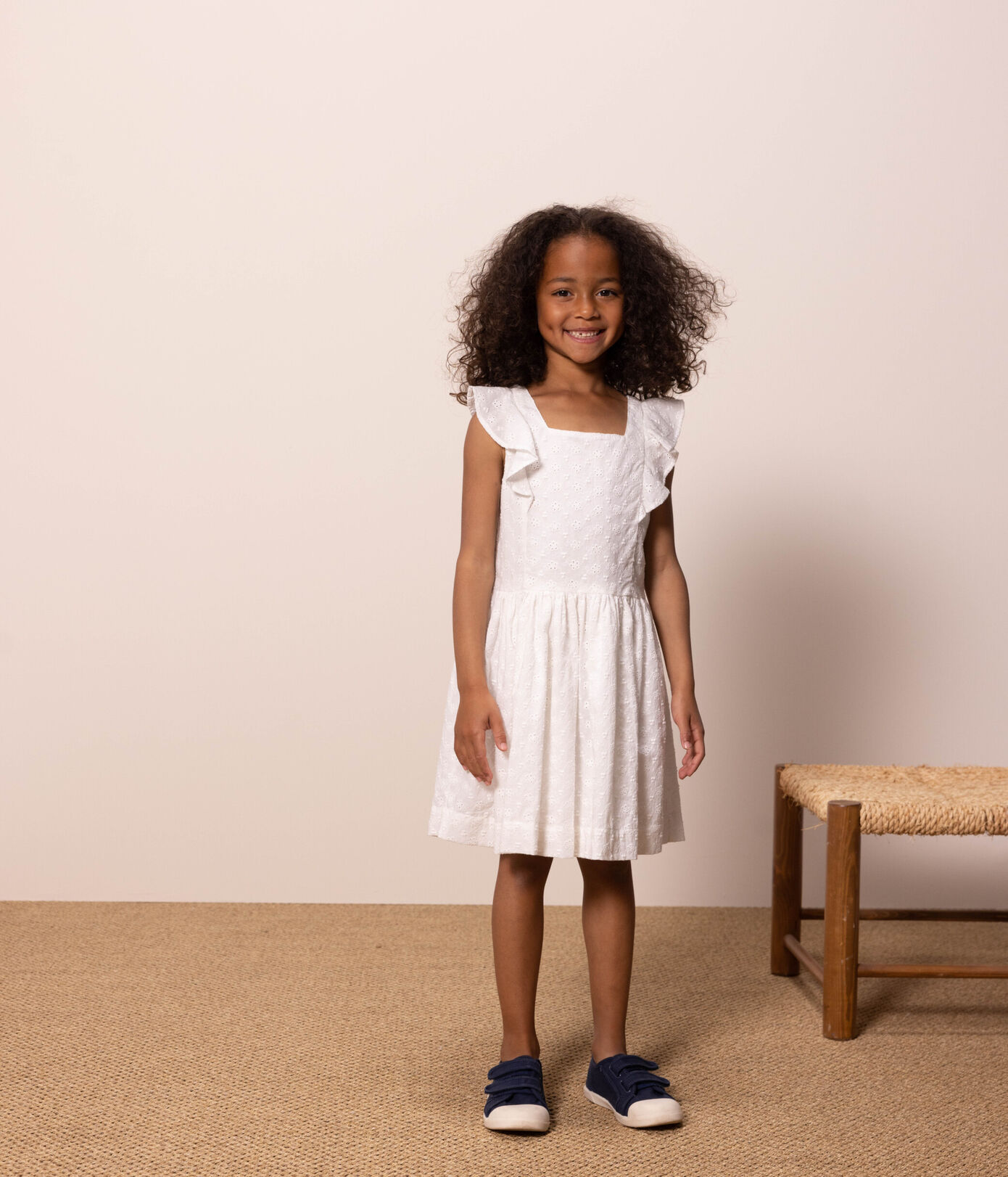 Robe en broderie anglaise enfant fille