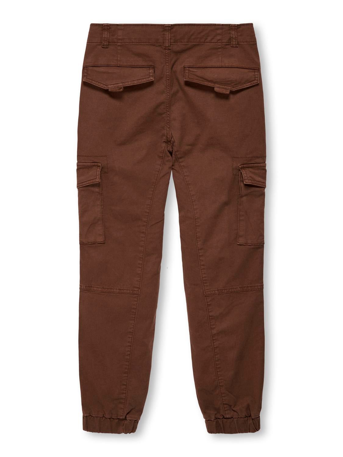 KOBMAXWELL Mittlere Taille Cargo Schnitt Cargo-Hose Cappuccino