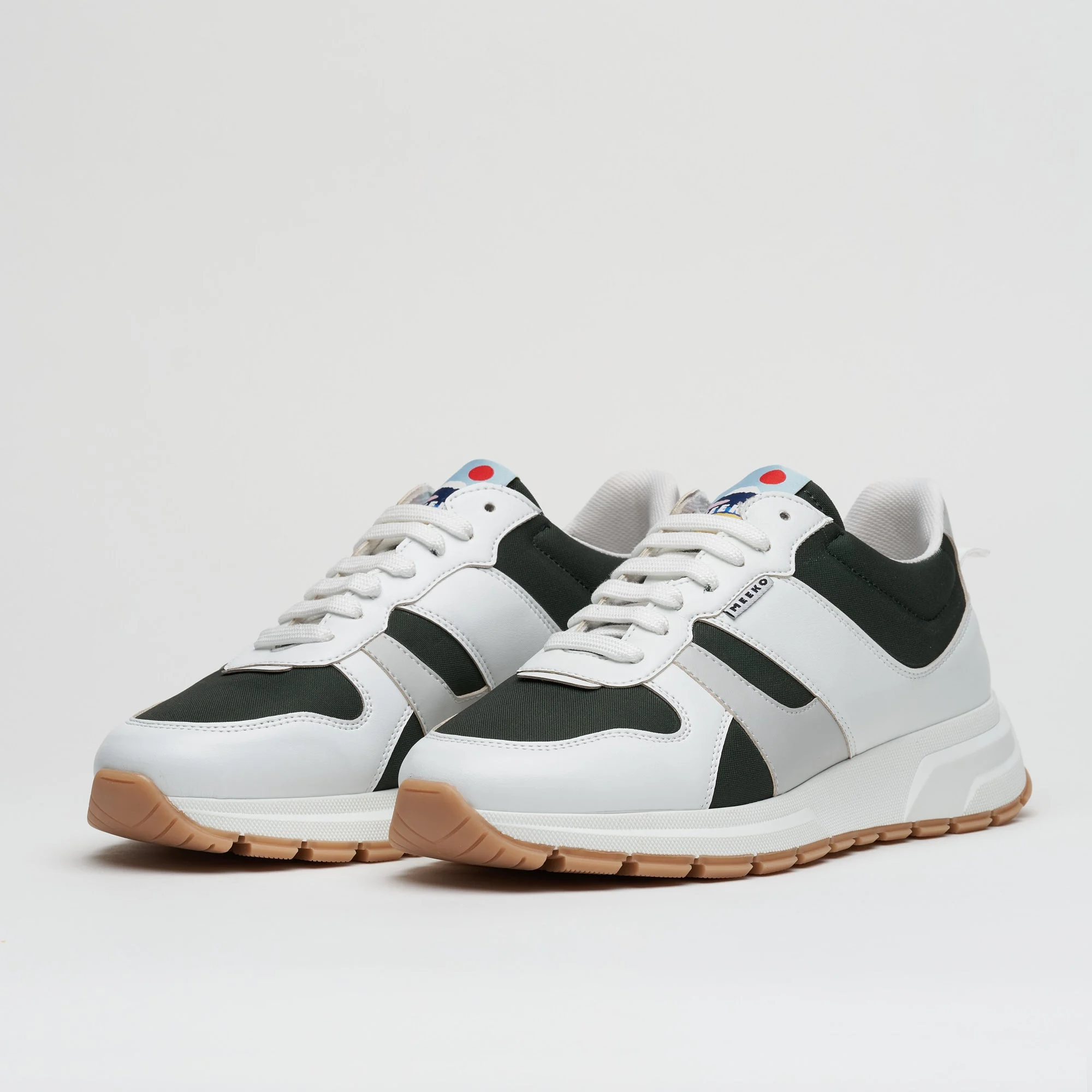 COCO PONGO - KHAKI GREEN - Baskets style running éco-responsables | Kaki