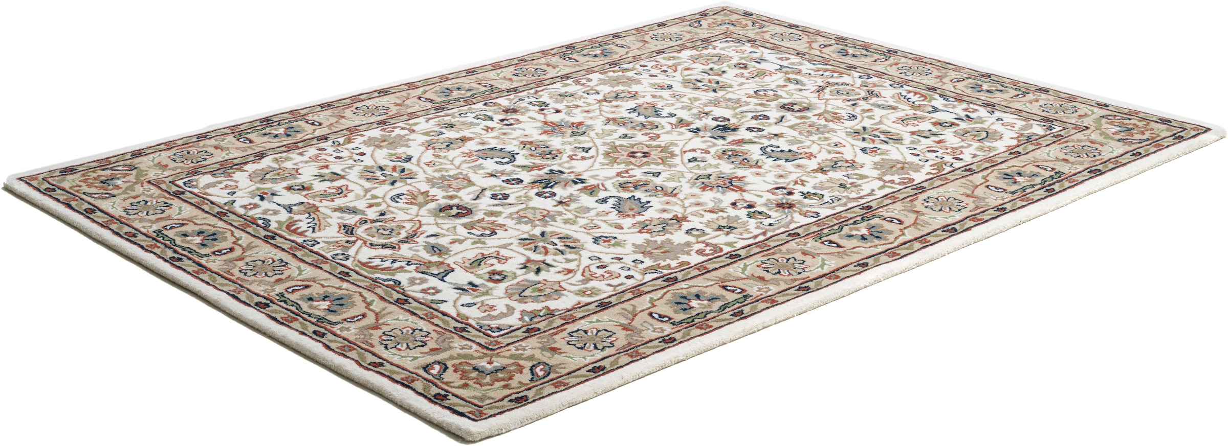 THEKO Wollteppich »Royal Orient Isfahan« rechteckig 14 mm Höhe handgetuftet, Orient-Optik, reine Wolle
