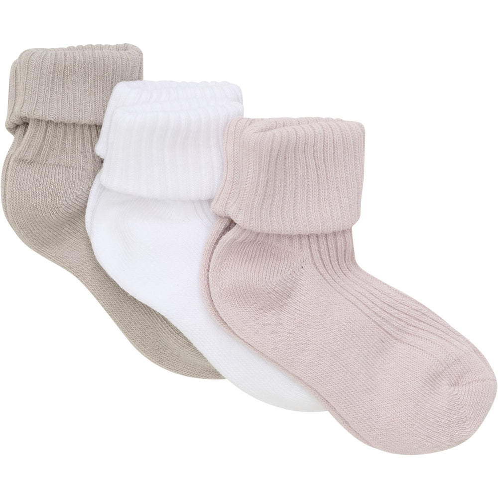 Køb Minymo Shell Baby Strømpe Rib 3-Pak