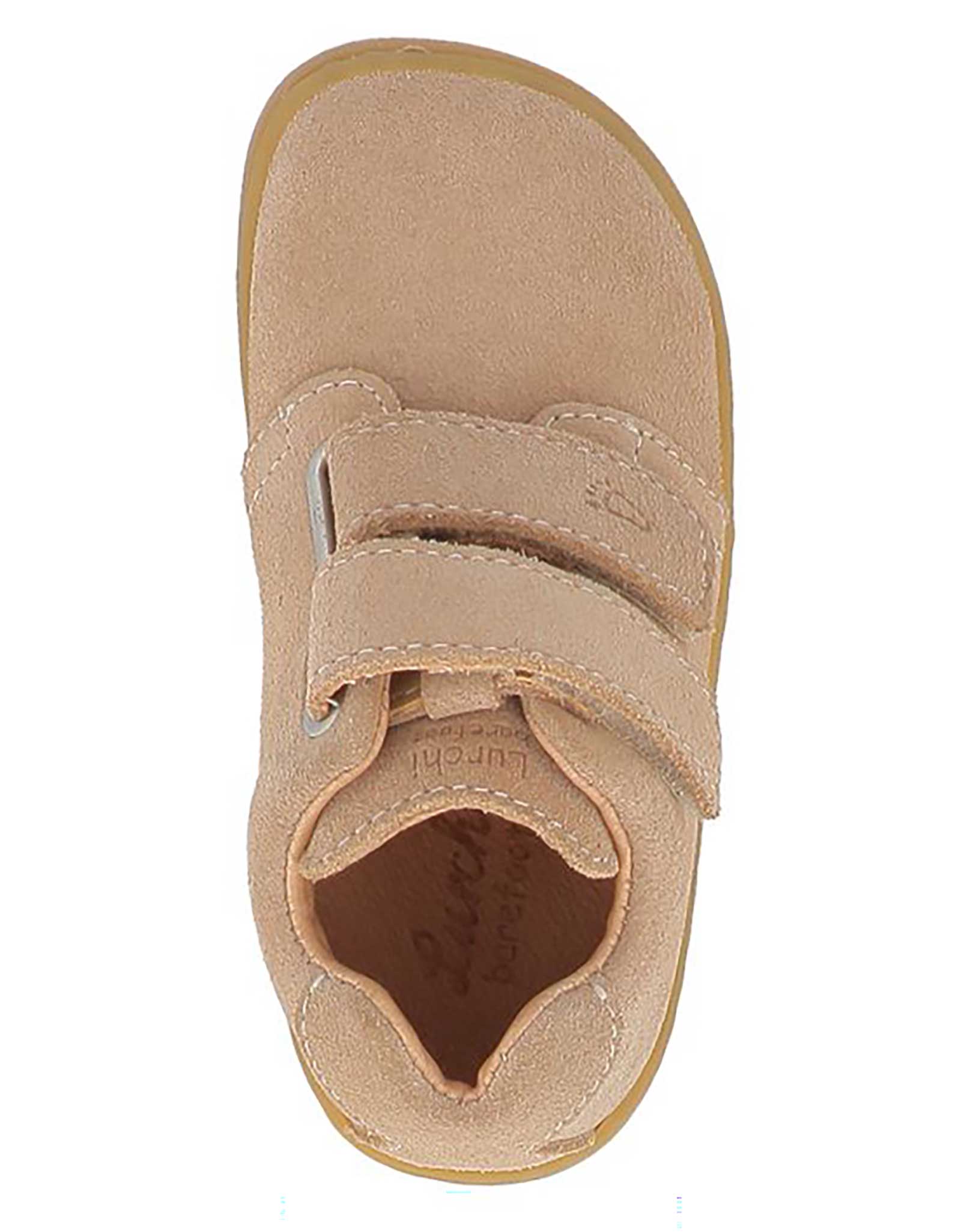 Kletthalbschuhe NOAH BAREFOOT SUEDE in cappuccino