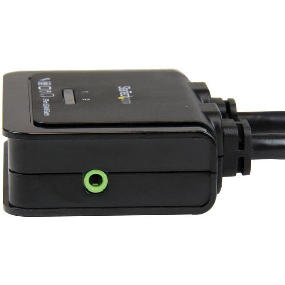 StarTech.com Switch Commutateur KVM 2 Ports USB, HDMI avec Audio et Câbles pour 2 PC sur 1 écran - Auto Alimenté