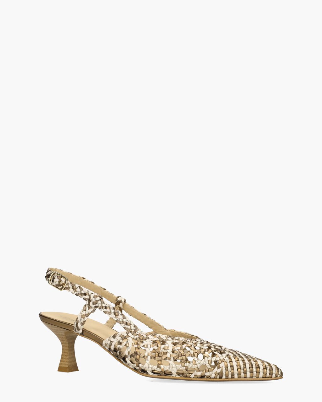 Maripé Lavanda Brons/Off-White Dames Slingbackpumps