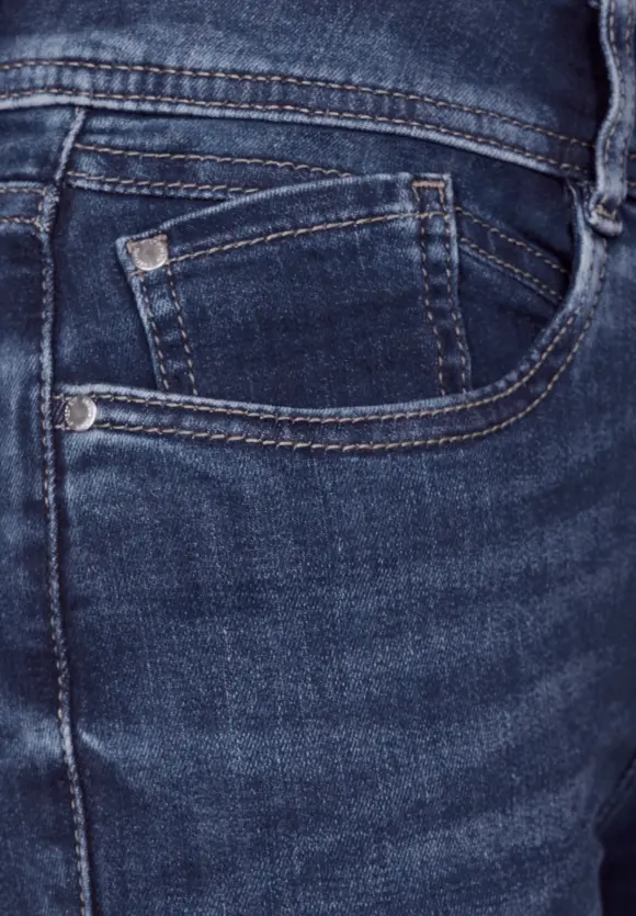 Slim Fit indigo Jeans - brilliant indigo random wash