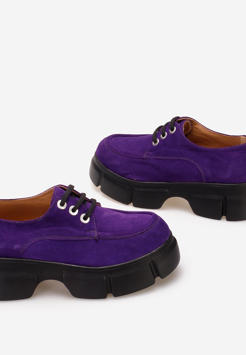 Chaussures casual à plateforme mauves Catarina