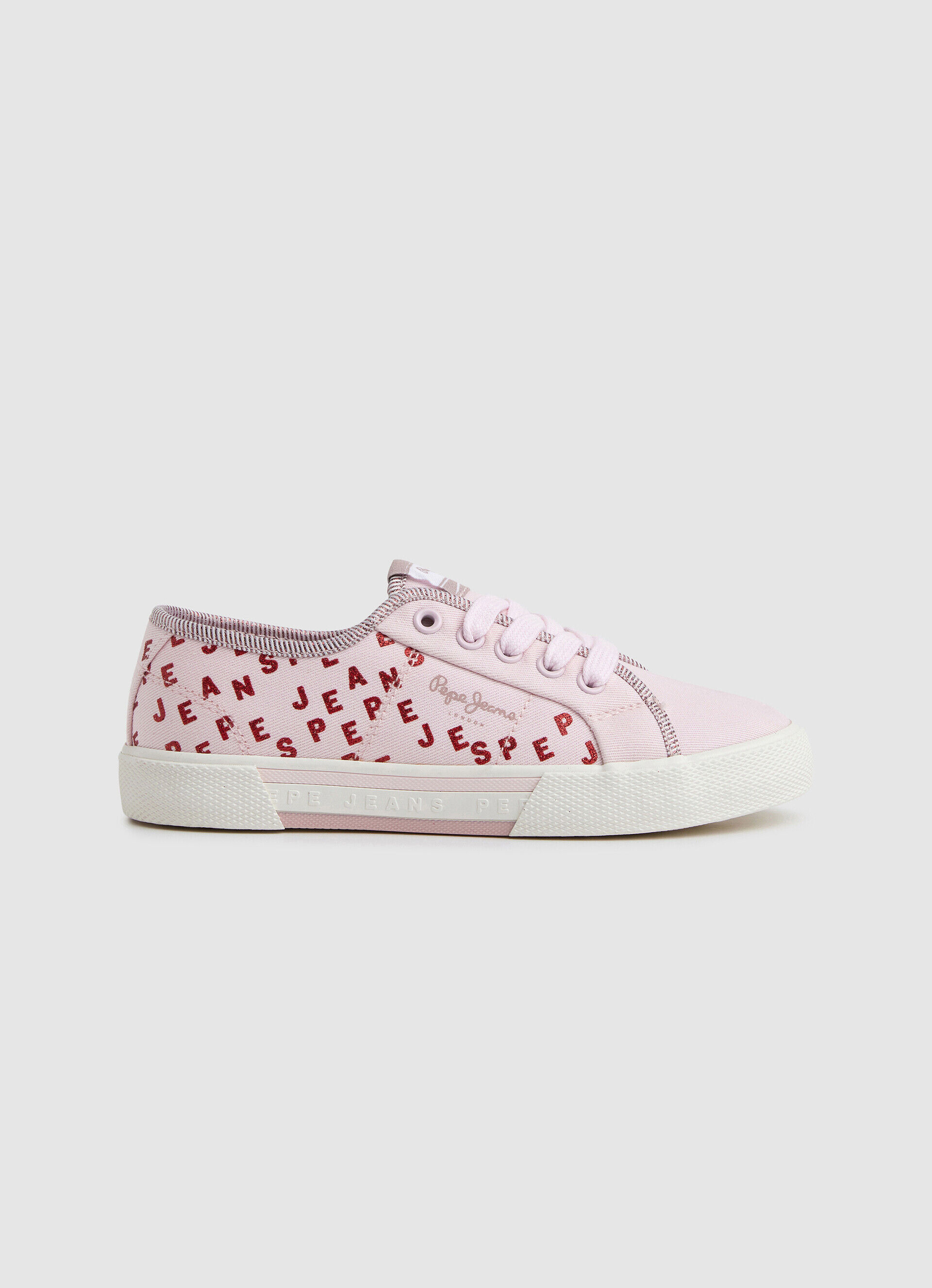 Tênis básico Brady Shine - rosa claro