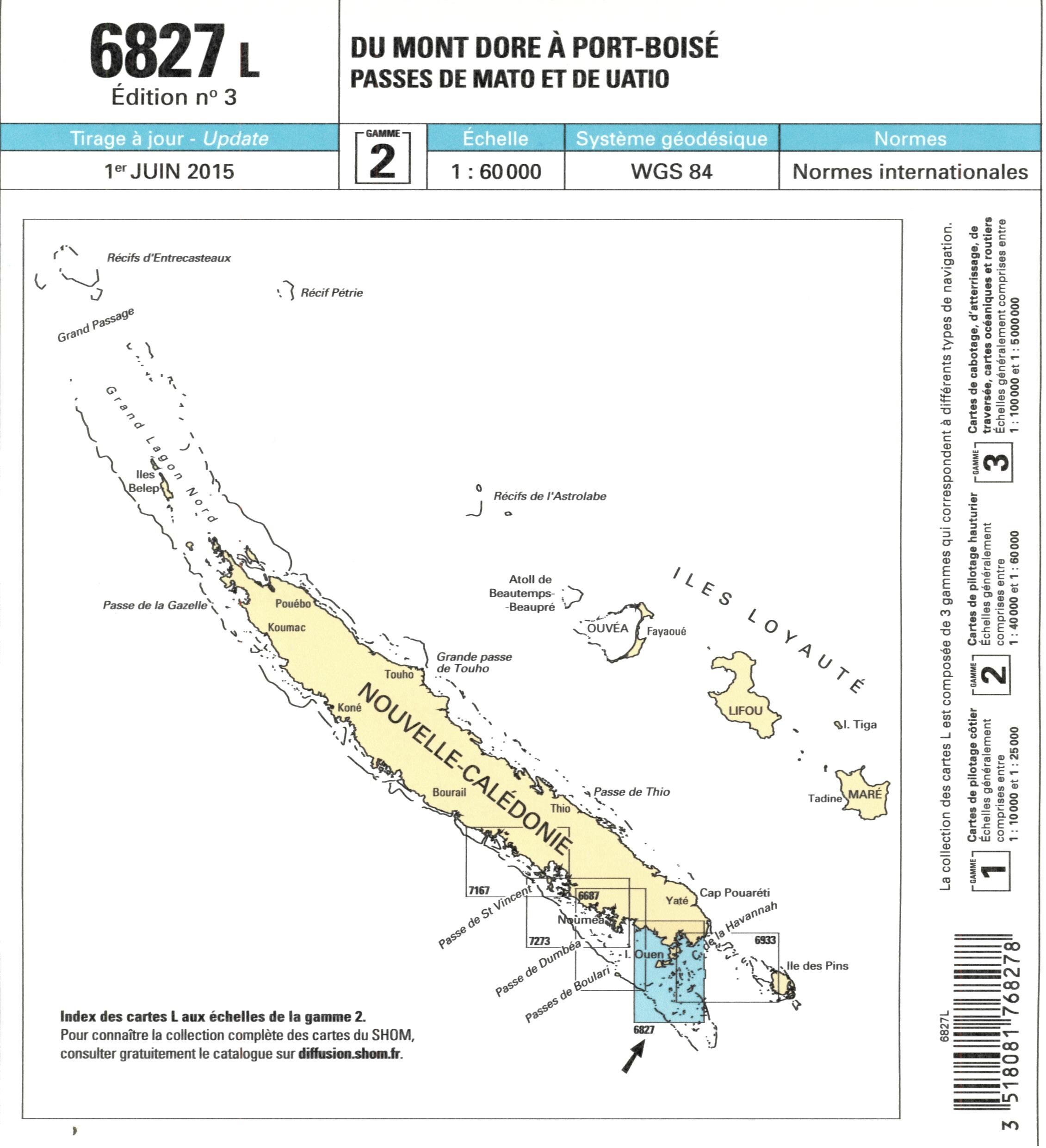 EPSHOM - 6827L DU MONT DORE A PORT BOISE