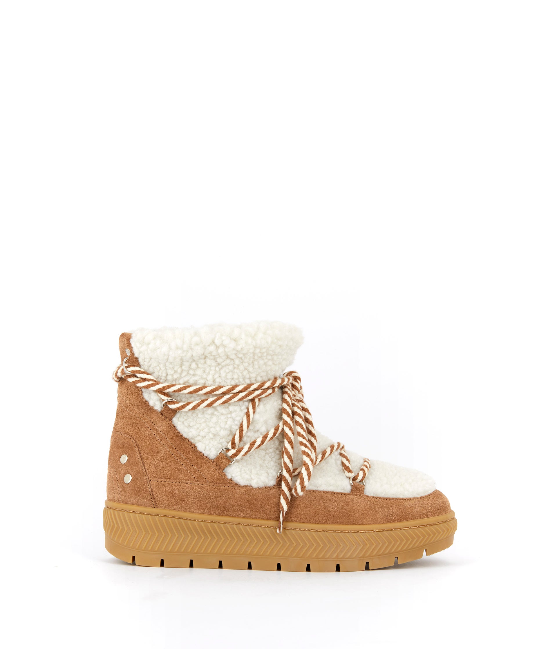 Boots camel velours Cherine