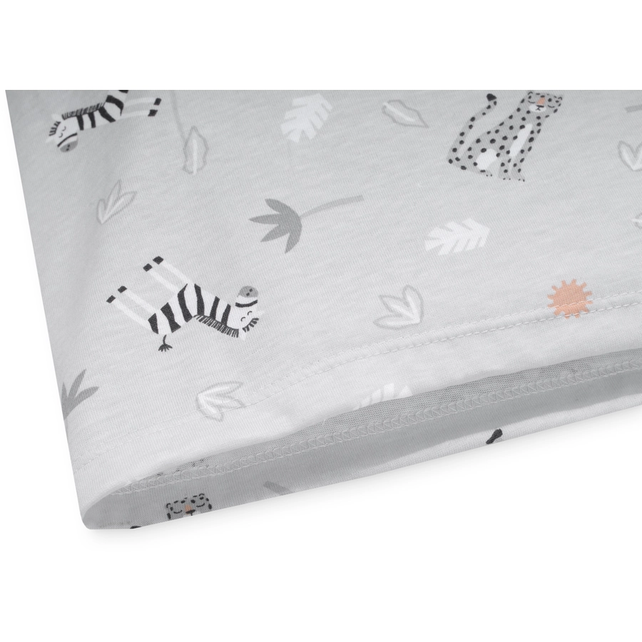 JULIUS ZÖLLNER Jersey Bezug Loop Comfy für Wickelauflagen Softy Savanne grau 85 x 75 cm