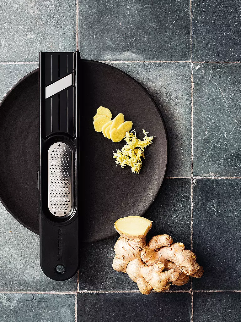 MICROPLANE Ingwer Reibe 3 in 1 Schwarz schwarz