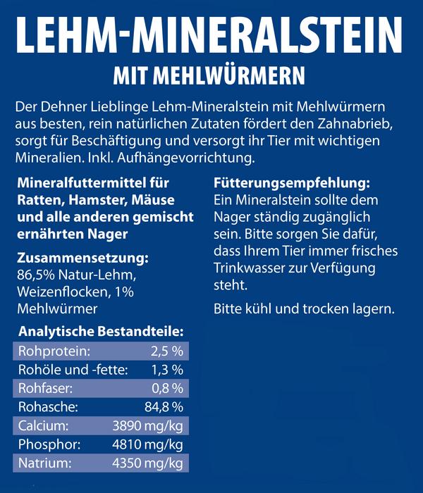 Dehner Lieblinge Lehm-Mineralstein Mehlwurm,