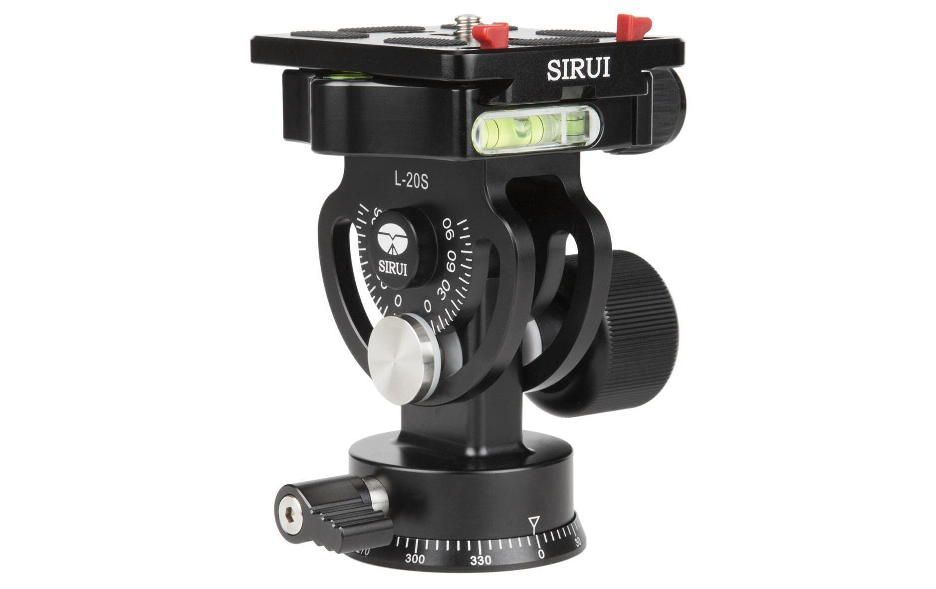Stativkopf L-20S<br>Sirui L-20S Stativaufsatz Schwarz Aluminium 3/8 Zoll panoramisch