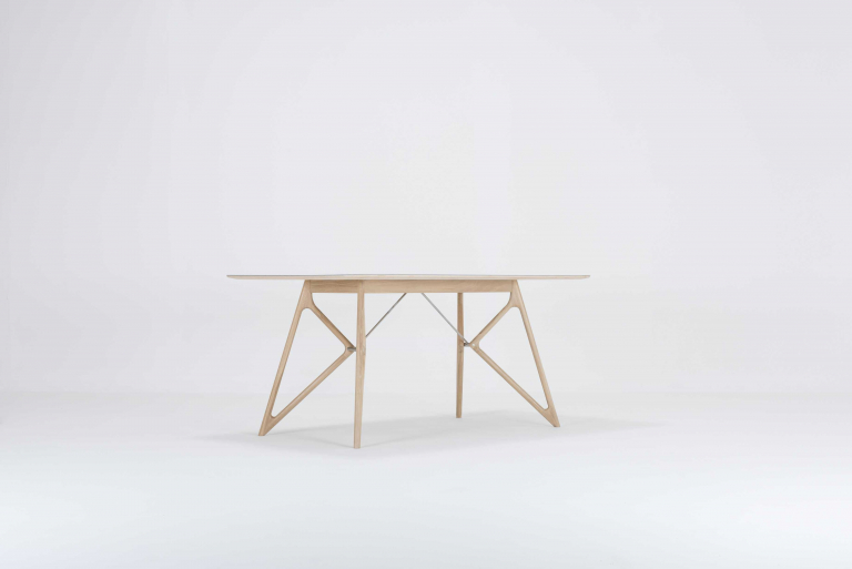 Gazzda Tink Tafel linoleum 160x90 whitewash Dark Olive
