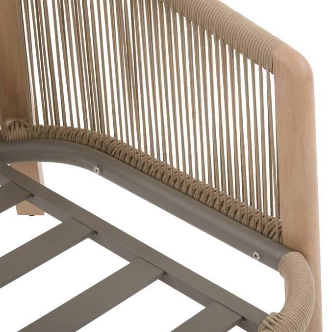 Fauteuil de salon de jardin NELORA Beige