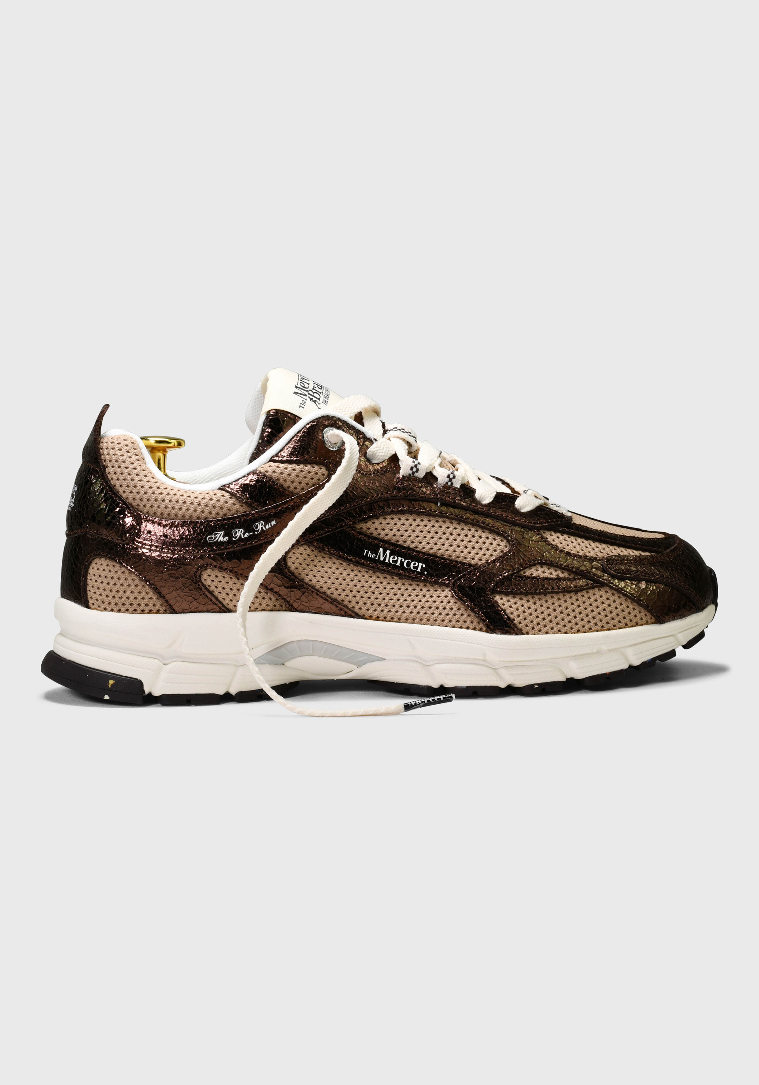 Mercer Sneaker The Re-Run Max Cracked Brown