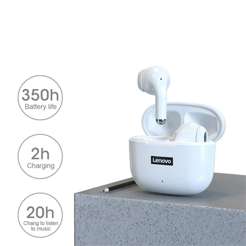 thinkplus LP40 Pro Kabellose TWS Bluetooth 5.1 In-Ear Kopfhörer AAC Headset   Lade Case (250mAh) - Violett