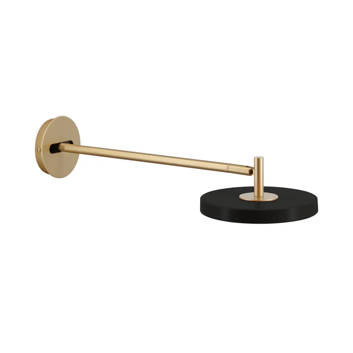 Umage - Asteria LED Wandleuchte, lang, Messing / schwarz