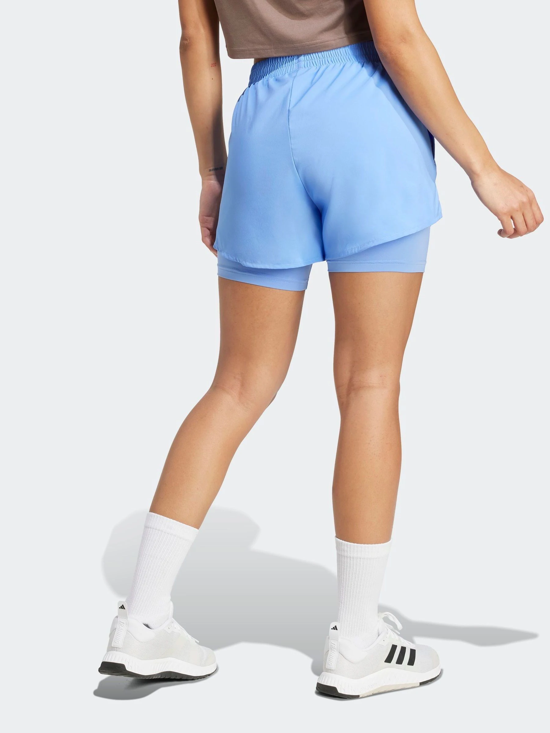 Blauw - adidas Minimal 2-In-1 Shorts