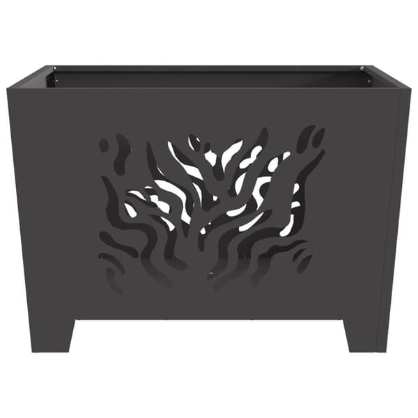 vidaXL Fyrkjøkken Kvadratisk Svart 60x60x40 cm Stål