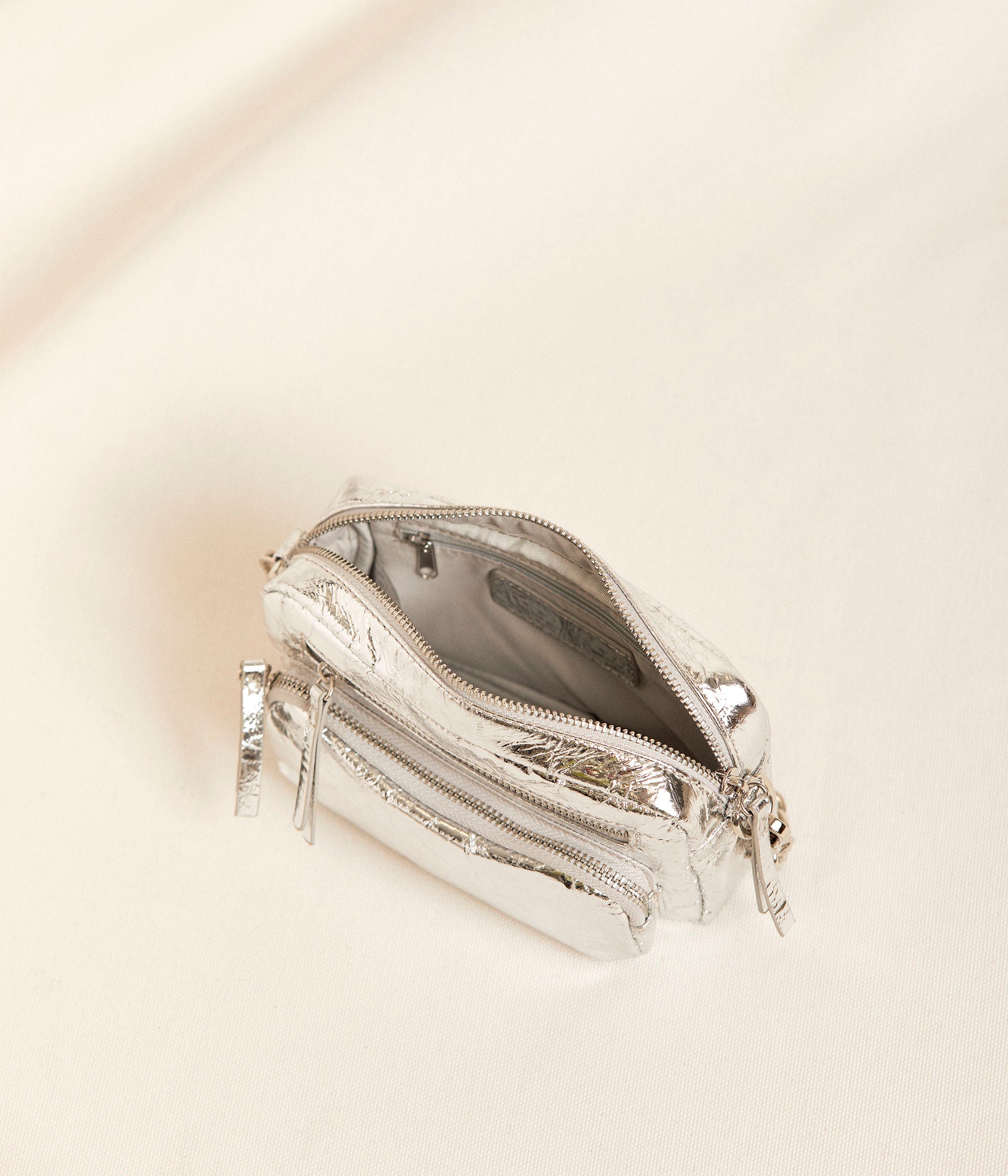 Sac argent Saturne