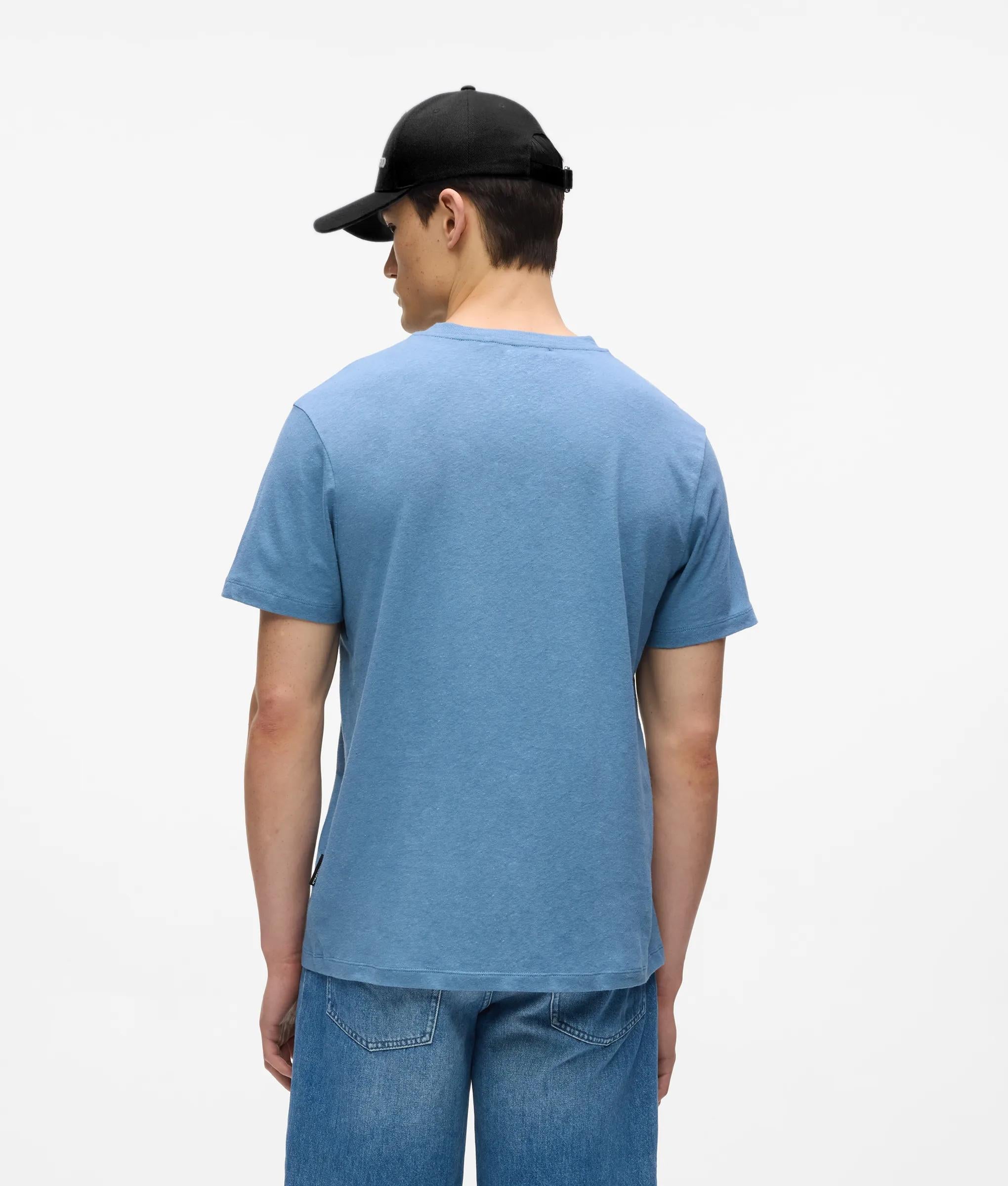 Monogram linnen mengsel t-shirt