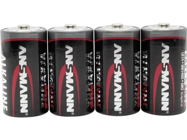 ANSMANN Baby C - Batteri 4 x LR14 - Alkaline
