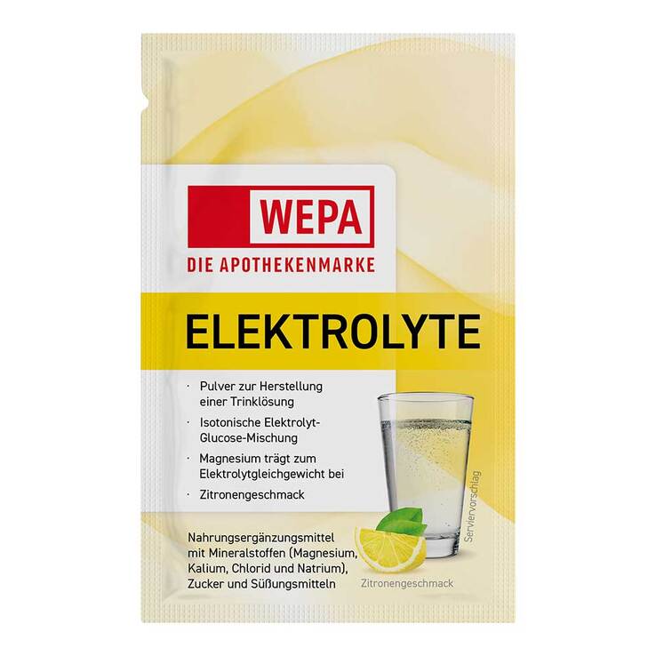 Wepa Elektrolyte Pulver Zitrone, 20X5.6 g
