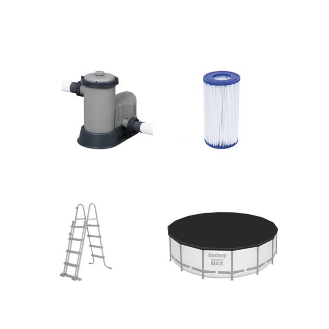 Bestway® Steel Pro MAX™ Aufstellpool-Set mit Filterpumpe