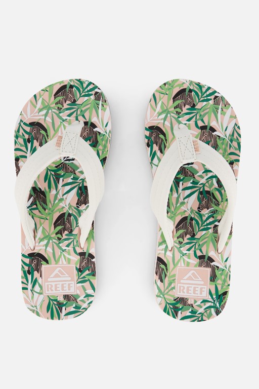 Reef Ahi Zebra Slippers wit Synthetisch