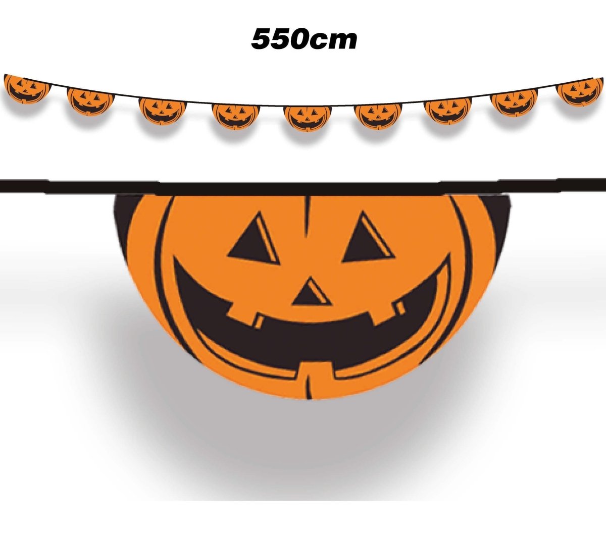 Halloween Pompoen Vlaggenlijn