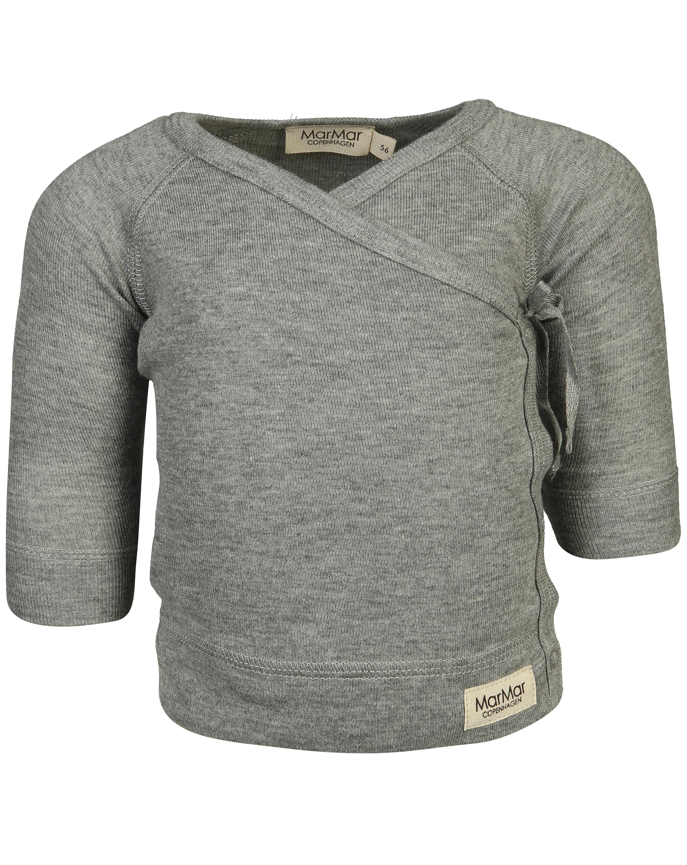 Wickelshirt TUT WRAP in grey melange
