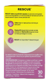 Bach Rescue Balans en Posiviteit Capsules 30CP
