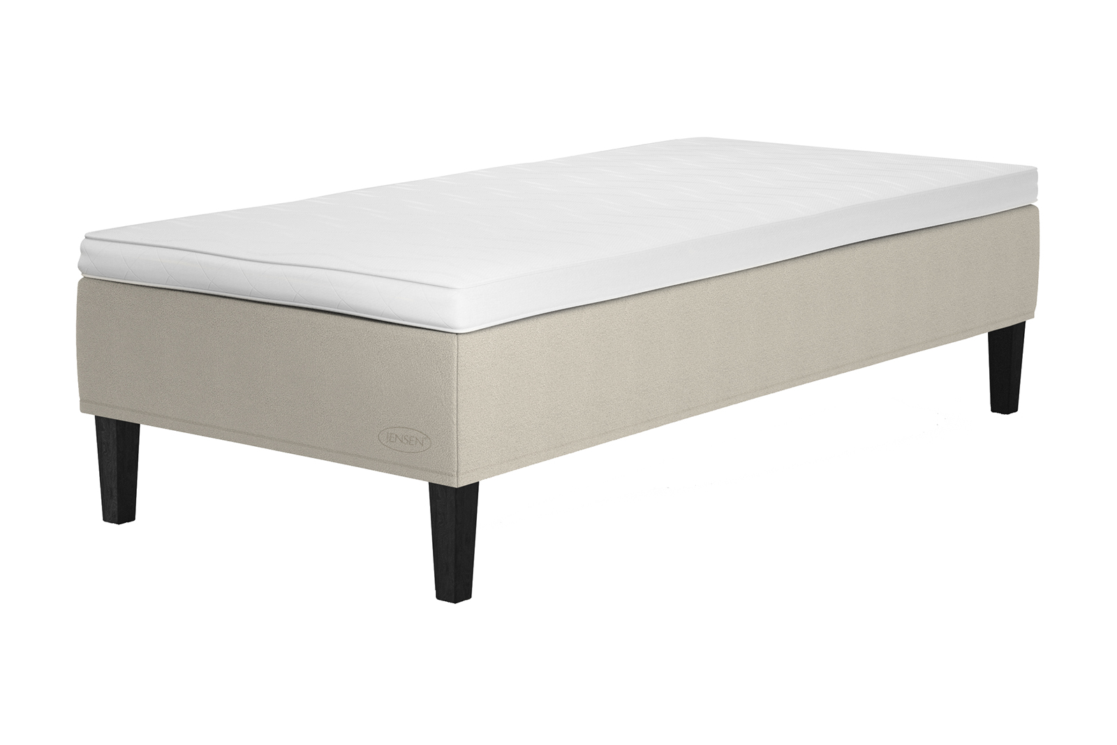 Carat rammemadrass 90x200 cm i tekstil 181 beige med fast fasthet. Uten overmadrass og ben