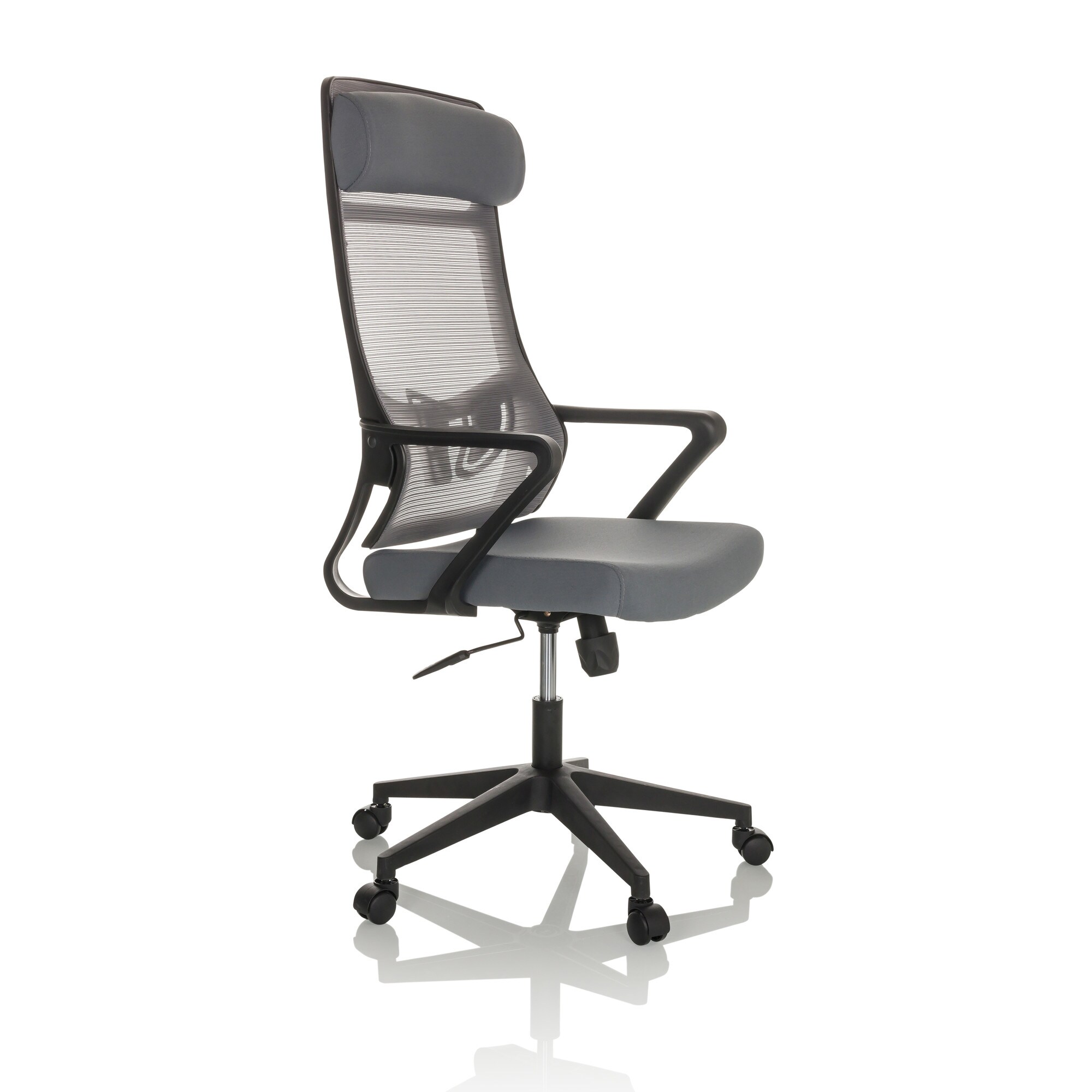 Home Office Bürostuhl NEKEO Stoff/Netzstoff mit Armlehnen hjh OFFICE