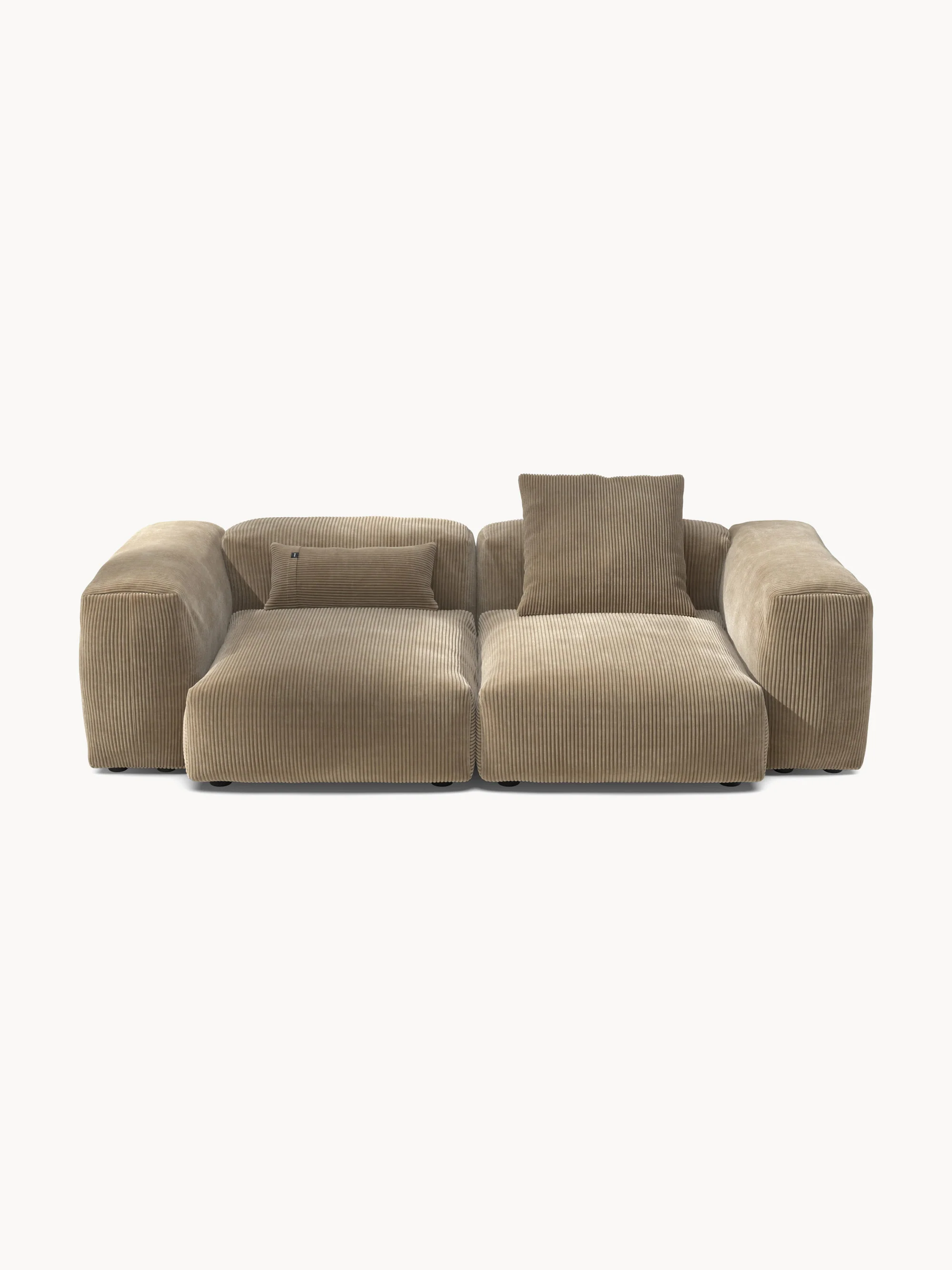 Modulaire bank Vetsak (2-zits) van ribfluweel