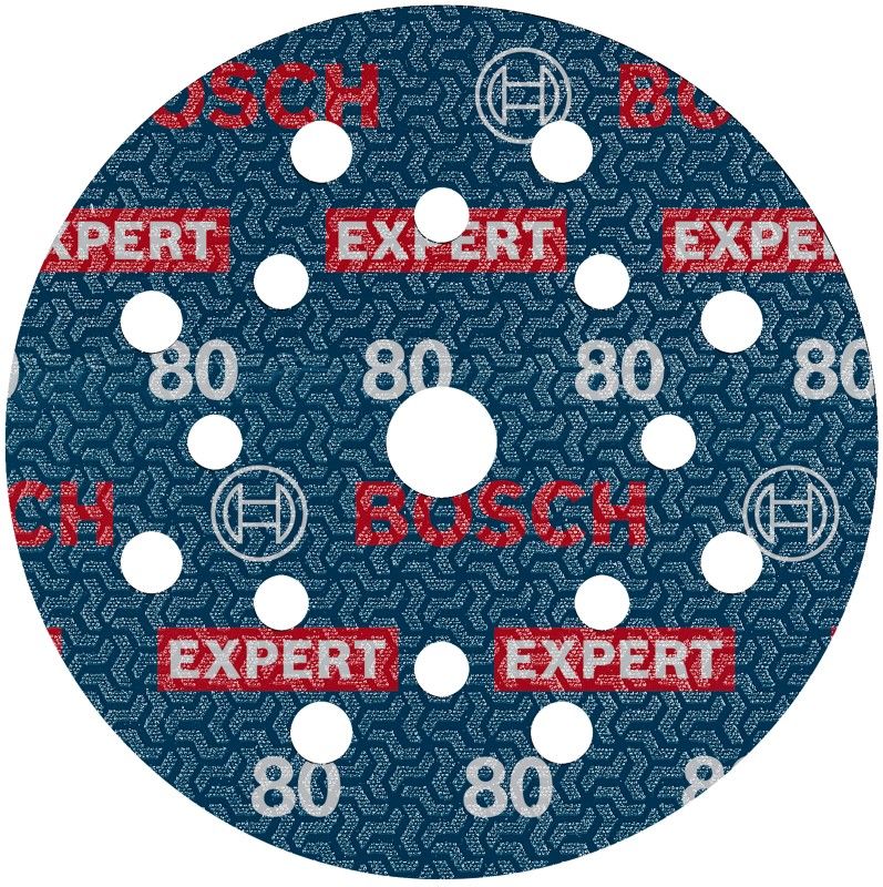 Bosch 2608902400 EXPERT Schuurschijf O780 met film onderlaag, 125 mm, G80, 6x (6 stuks)