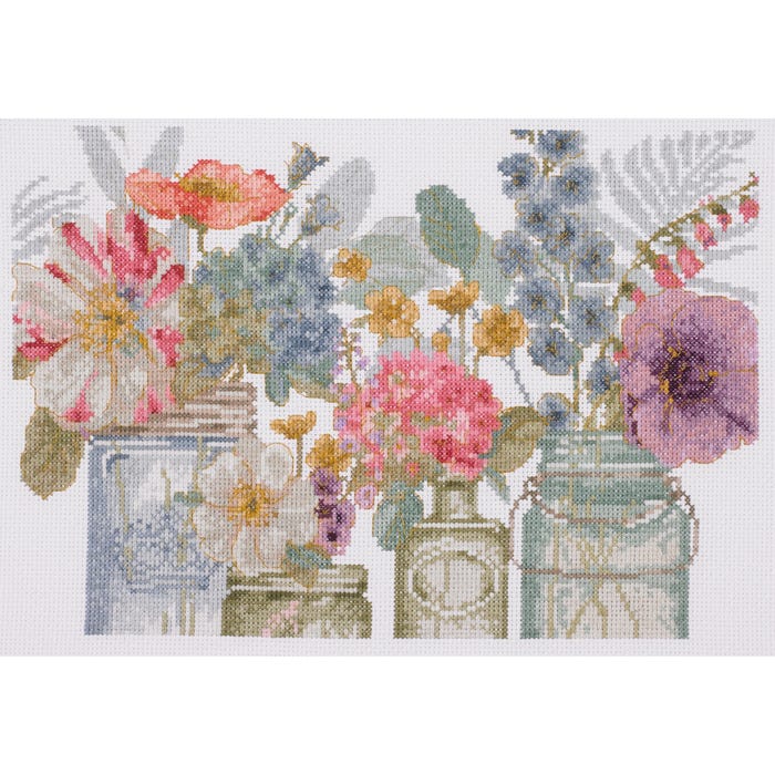 DMC-Borduurpakket Bloemen in potten